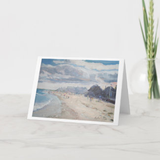 Cartão Poços da praia da ilha de Drake, Maine