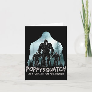 Cartão Podad Sasquatch Bigfoot Dia de os pais