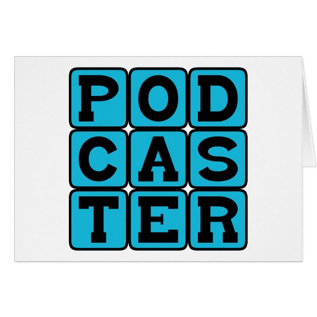 Cartão Podcaster, Rádio Hobby (Frente Horizontal)