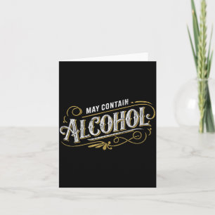 Cartão Pode Contém Álcool Humor de Festa Clic