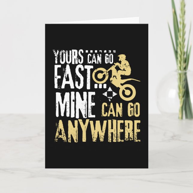 Cartão Pode Ir A Qualquer Lugar Para Tentar Bike (Frente)