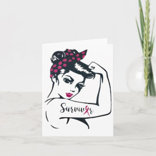 Cartão Podemos Curá-Lo Rosie Riveter Cancer Survivo
