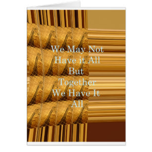 Cartão Podemos não ter tudo Girafa Safari Hakuna Mata