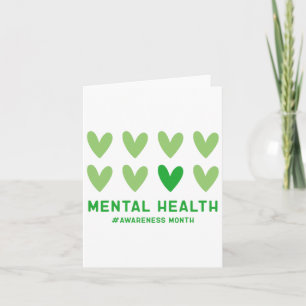 Cartão Podemos Vestir Mês Verde de Consciência Mental