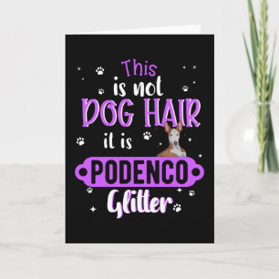 Cartão Podenco Greyhound Dog Funny Dift Idea