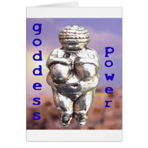 Cartão Poder da deusa - Venus de Willendorf