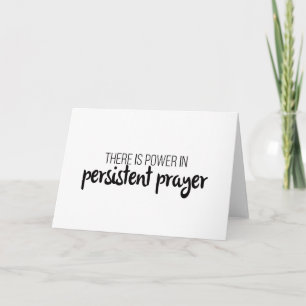 Cartão Poder na Oração Persistente Gospel Gráficos Jesus