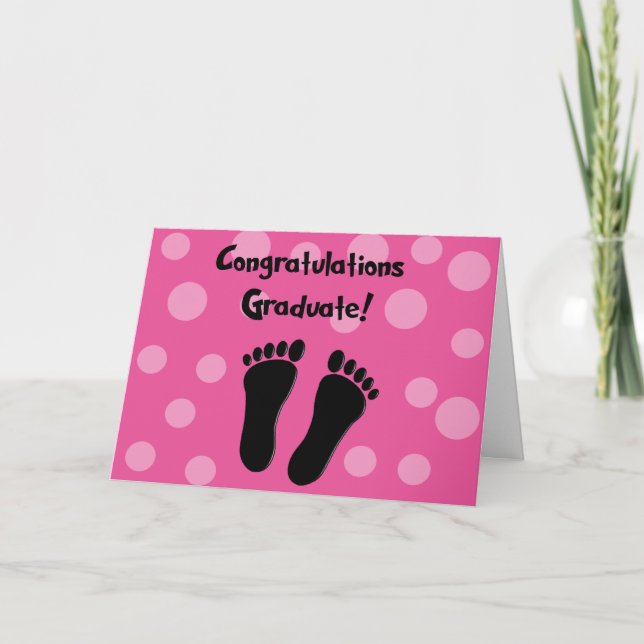 Cartão Podiatrist Graduation Card Pink (Frente)