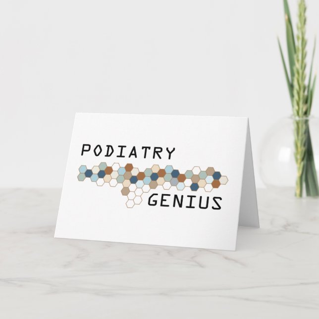 Cartão Podiatry Genius (Frente)