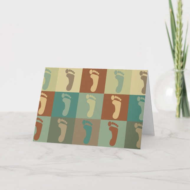 Cartão Podiatry Pop Art (Frente)