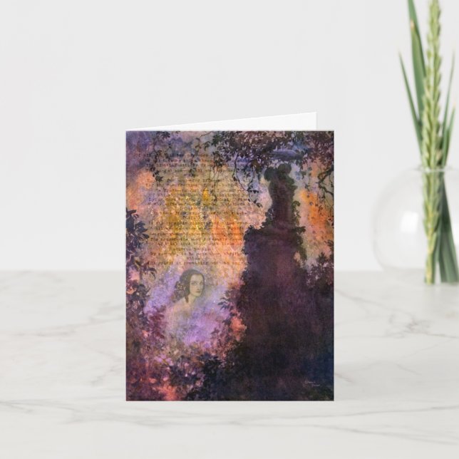 Cartão Poe To Mrs. Marie Louise (Shaw) Digital Collage (Frente)