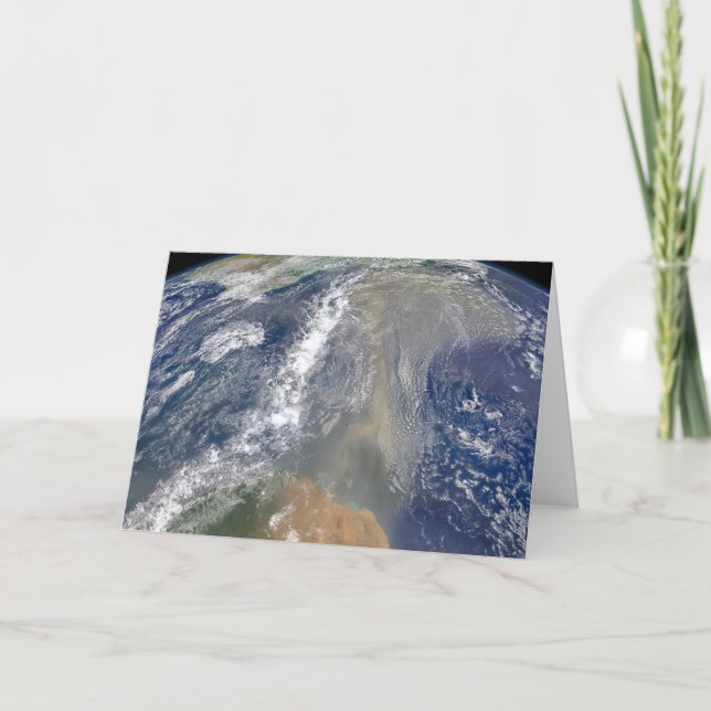 Cartão Poeira em direção à América do Sul (Frente)