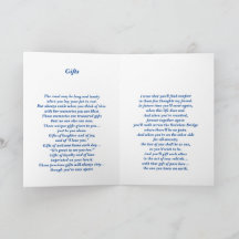 Poem Female Pet Loss Simpatia FLST Folded Card