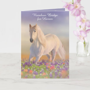 Cartão Poem Rainbow Bridge for Horses Sympathy