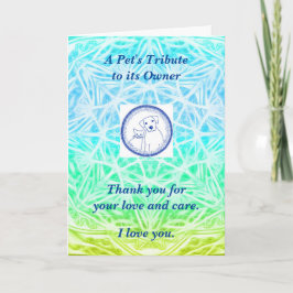 Cartão Poema: Conforto Para Perda De Animais De Companhia