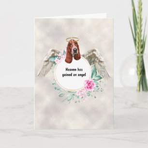Cartão Poema das asas do anjo memorial de animais de esti