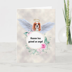 Cartão Poema das asas do memorial Charles Spaniel