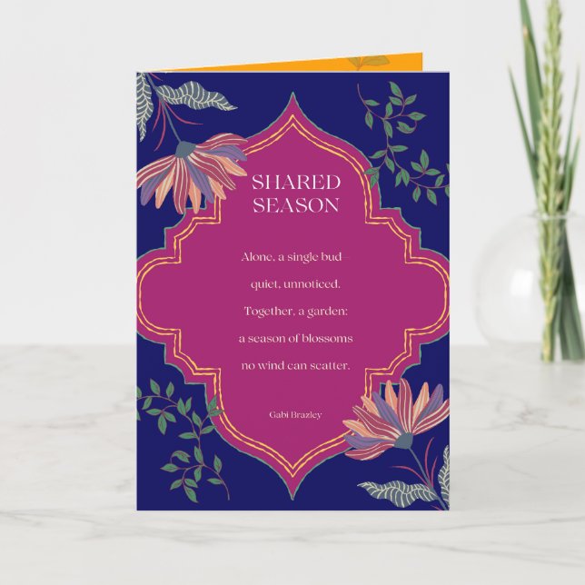 Cartão poema de Estação Partilhada (Frente)