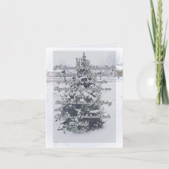 Cartão Poema de Natal (Frente)