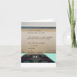 Cartão poema do amor