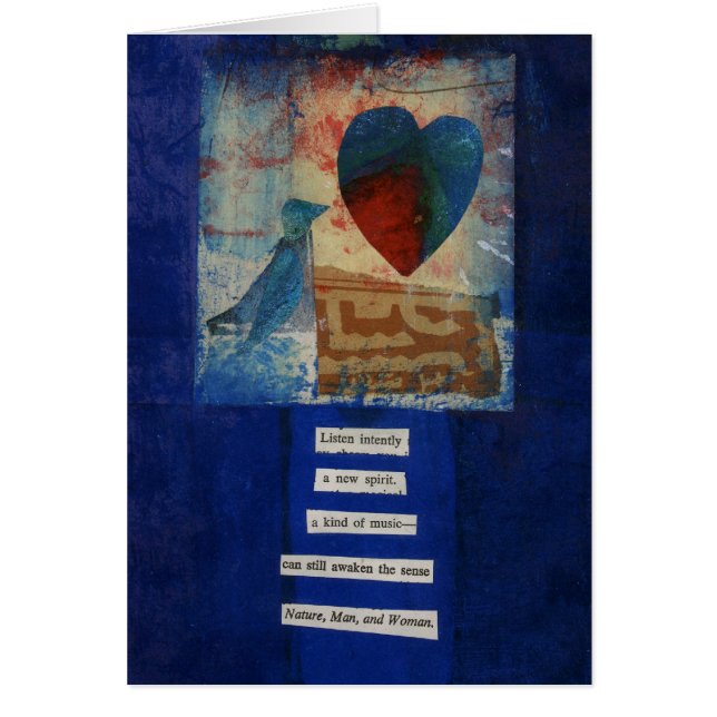 Cartão Poema do amor de Dada (Frente)