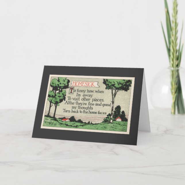 Cartão Poema do Homesick-A (Frente)