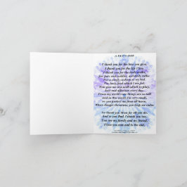 Cartão Poema: O tributo de Pet ao proprietário dobrou