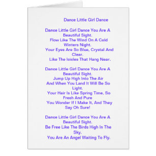 Cartão Poema para a filha/filha da etapa/filha grande