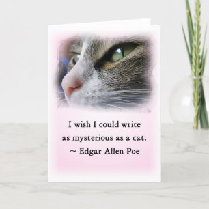 Cartão Poe's Cat
