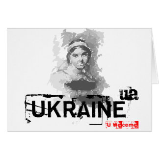 Cartão poeta ucraniano