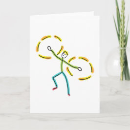 Cartão Poi Spinning Stickman