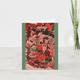 Cartão Poinsettias