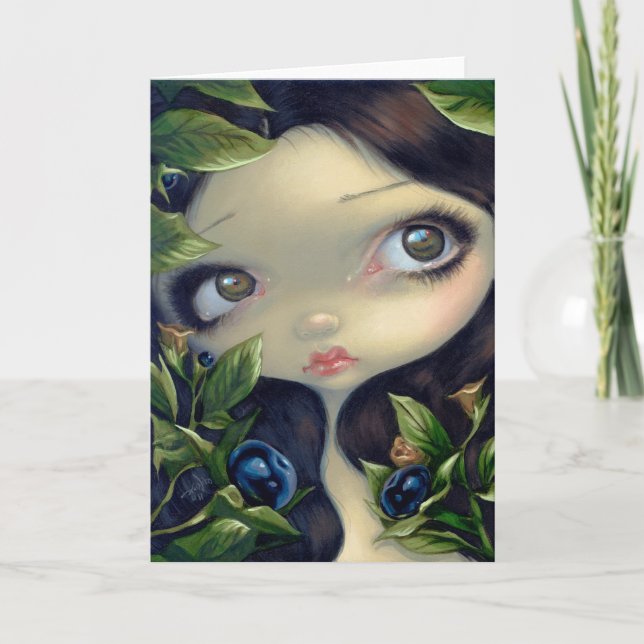 Cartão "Poisonous Beauties I: Belladonna" Greeting Card (Frente)