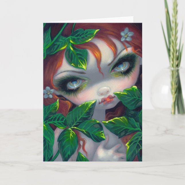 Cartão "Poisonous Beauties IV: Poison Ivy" Greeting Card (Frente)