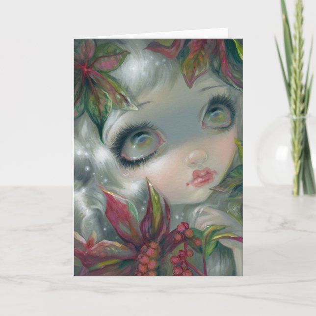 Cartão Poisonous Beauties: VIII Castor Bean Greeting Card (Frente)