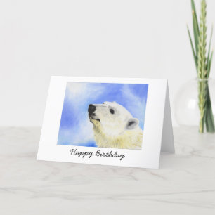 Cartão Polar Bear Birthday Card