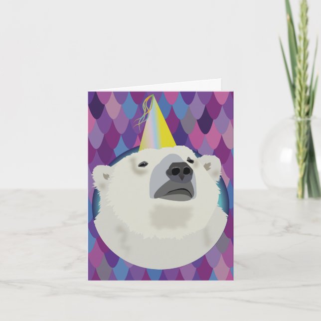 Cartão Polar Bear Birthday Card (Frente)