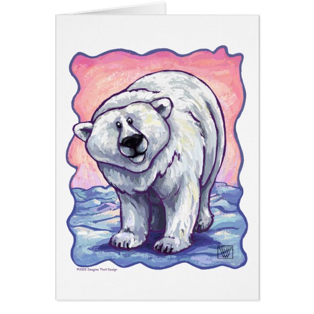 Cartão Polar Bear Gifts & Accessories (Frente)