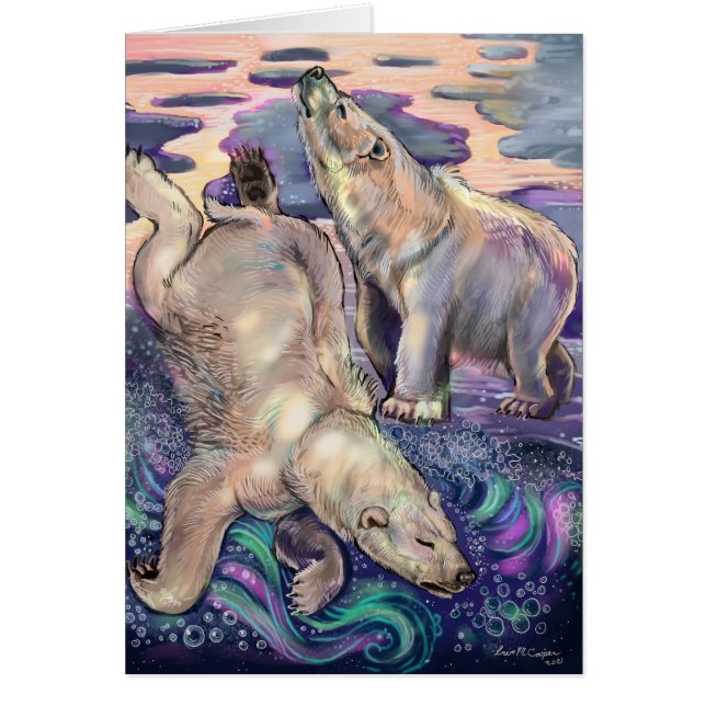 Cartão Polar Bear Magic (Frente)