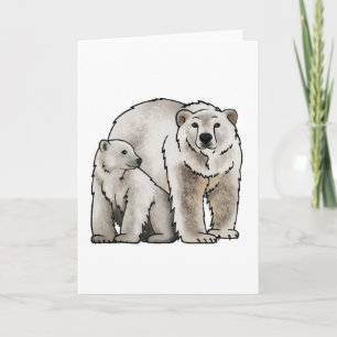 Cartão Polar Bear Mom Card