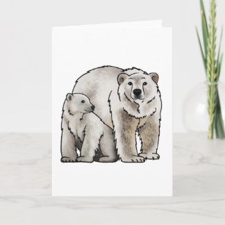 Cartão Polar Bear Mom Card