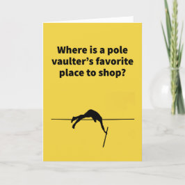 Cartão Pole Vaulter Clearance Store