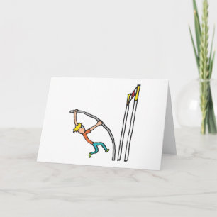 Cartão Pole Vaulting