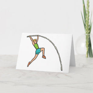 Cartão Pole Vaulting