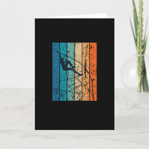 Cartão Pole Vaulting Retro