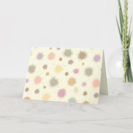 Cartão Pólen do Partido Pastel - padrão uniforme.