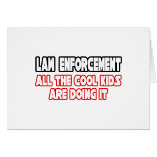 Cartão Polícia... crianças Legal