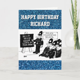 Cartão Policiais na Escola de Formação Policial