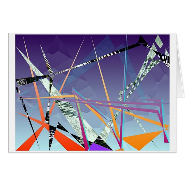 Cartão polígono contrastive #1 (Frente Horizontal)