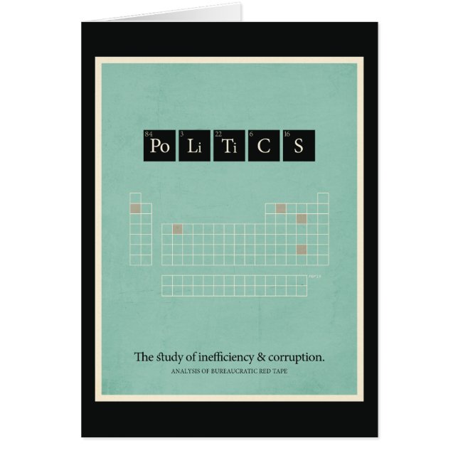 Cartão Política (Frente)